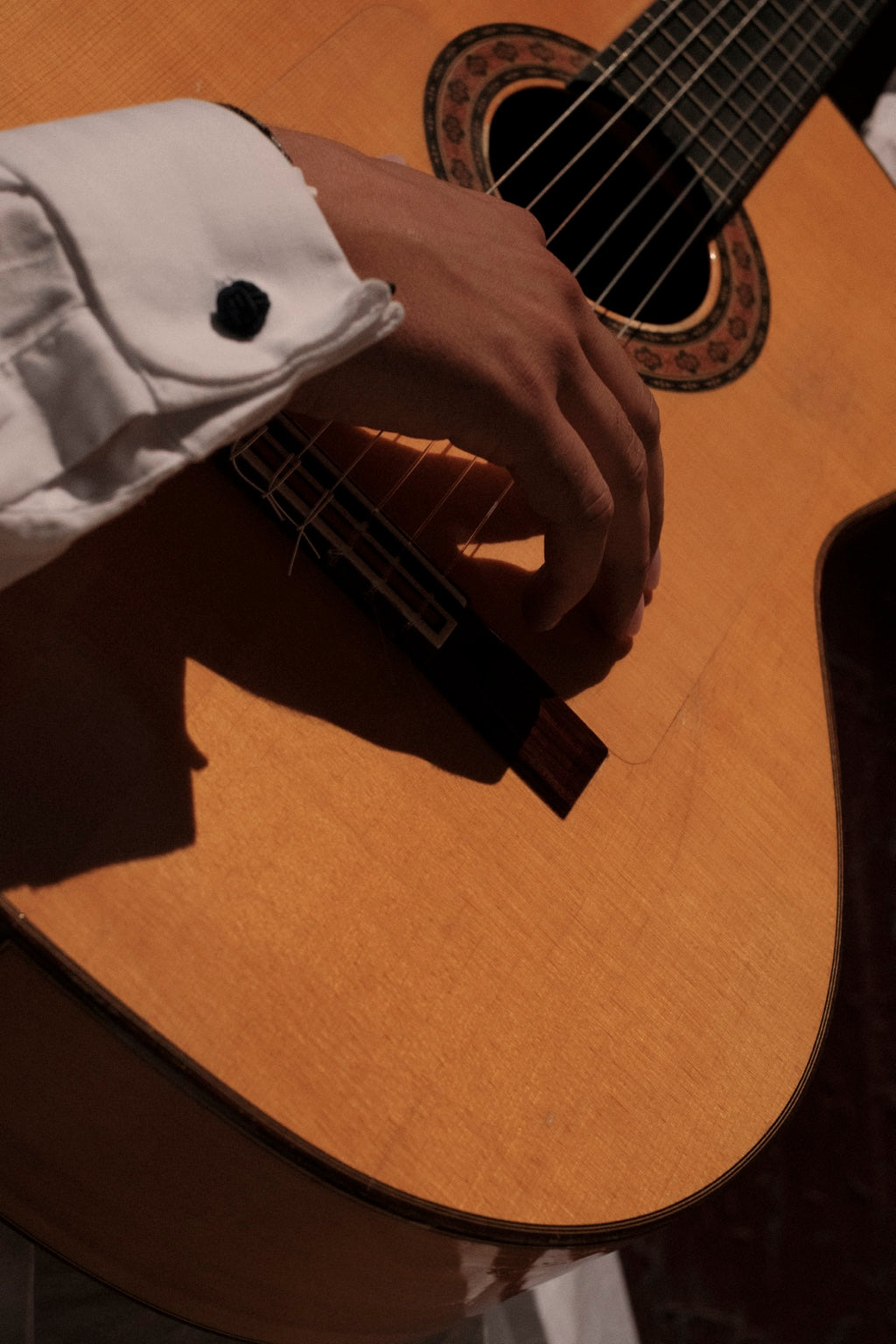 Détail de guitare classique